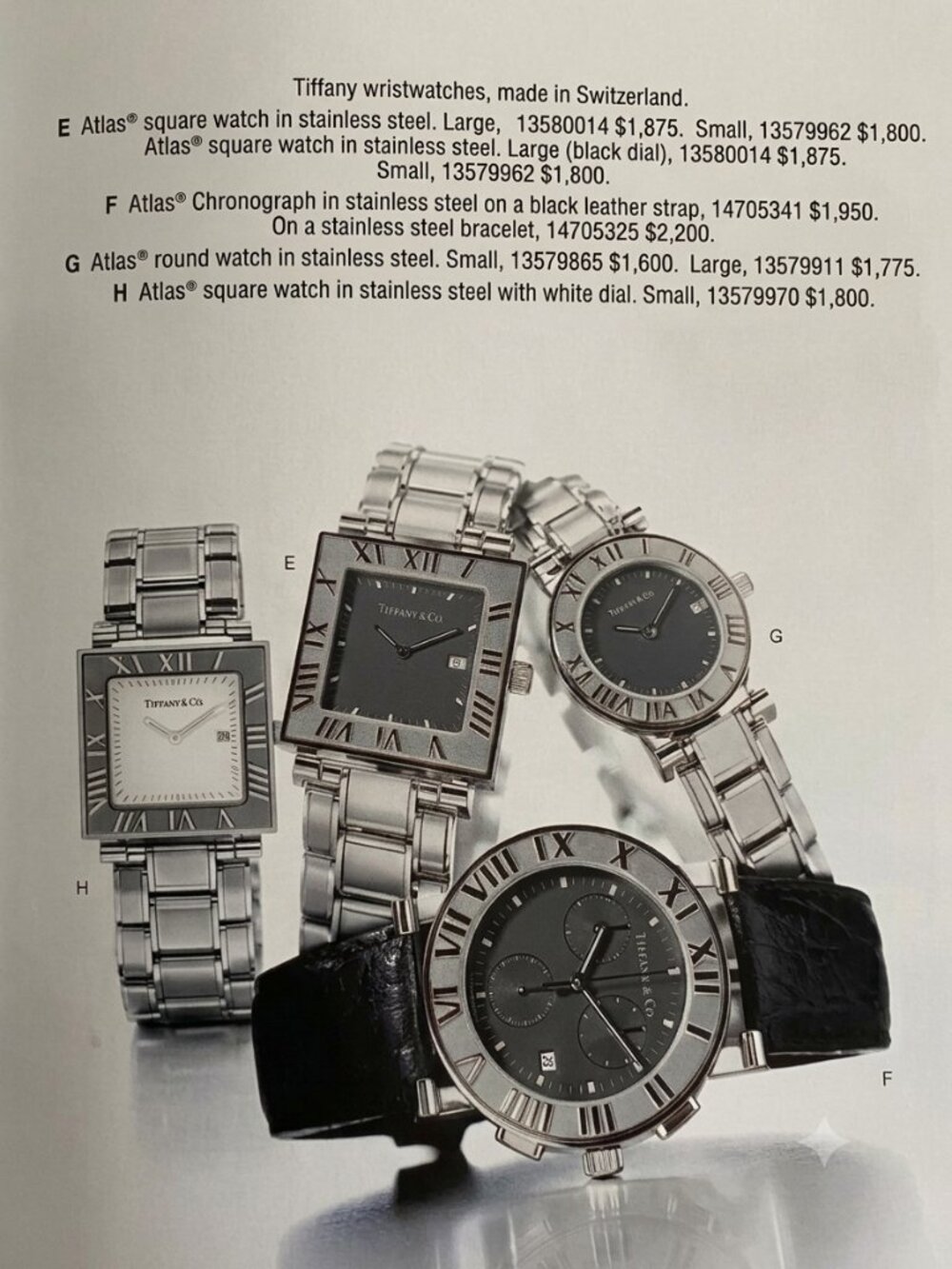 Tiffany & Co. Iconic Atlas Stainless Steel Swiss Made Square Watch - Picture 15 of 16